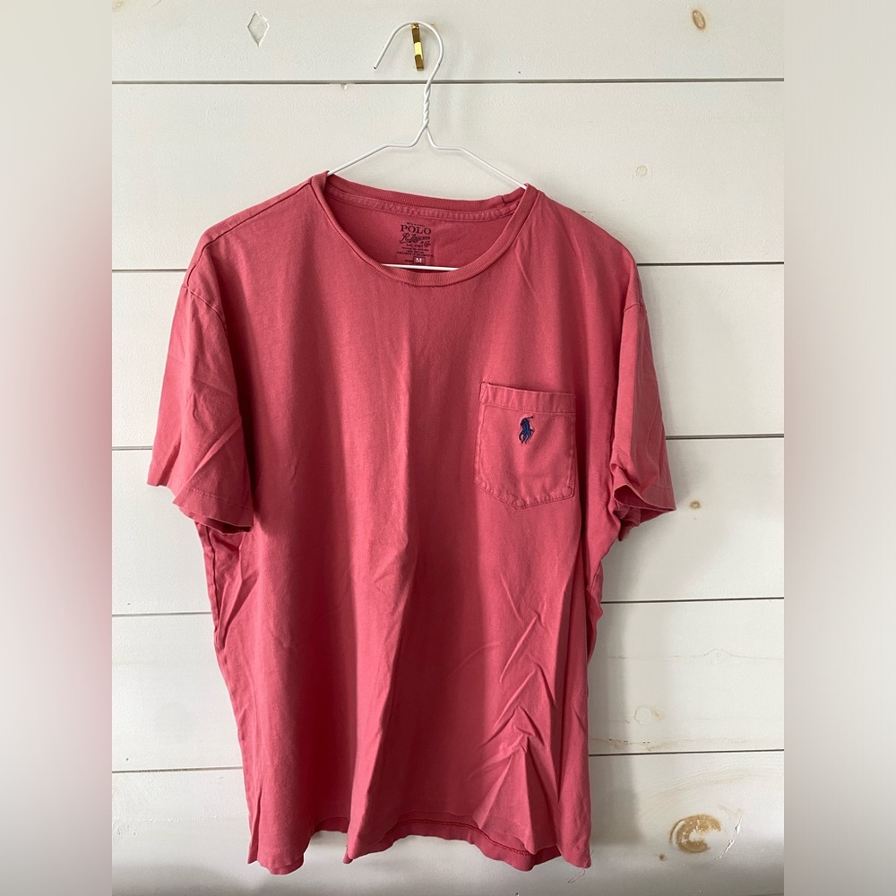 Polo Red T-Shirt with Front Pocket